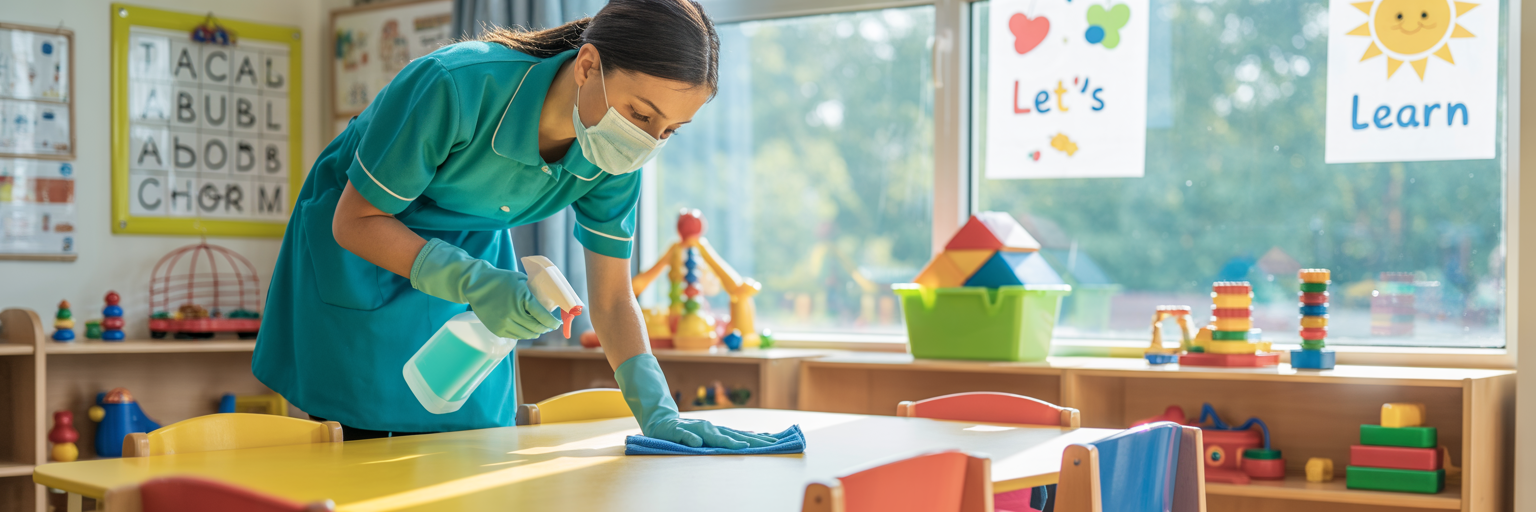 Daycare and preschool cleaning in Mesa AZ with safe products and disinfecting services