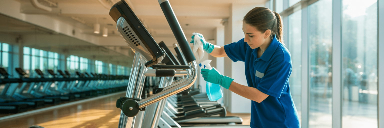 Gym and fitness center cleaning in Mesa AZ with disinfecting and sanitizing service