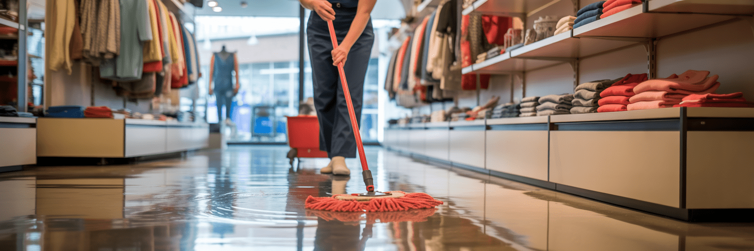 Retail store cleaning in Mesa AZ for shops, boutiques, and malls