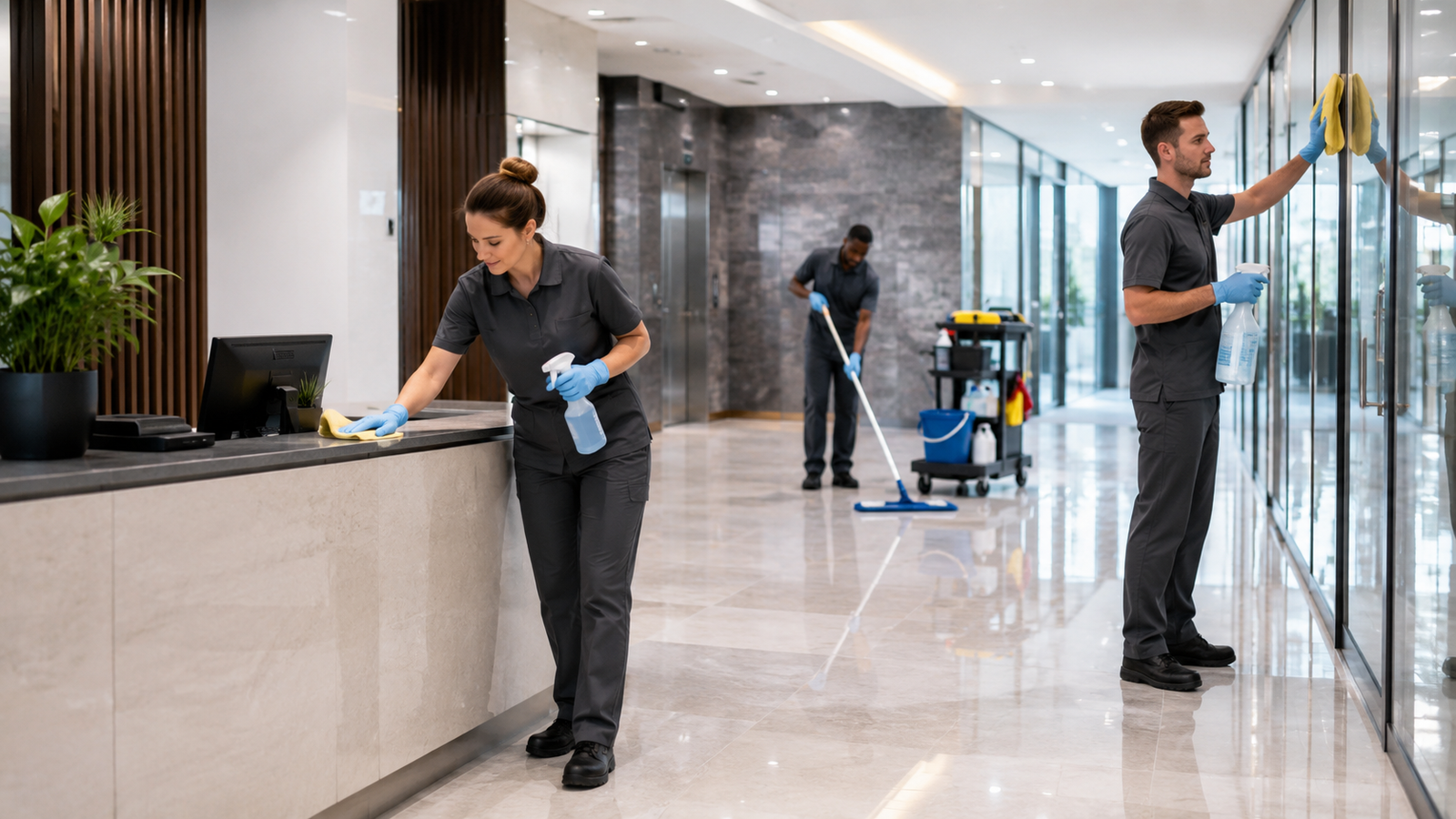 Commercial cleaning crew in Mesa, AZ
